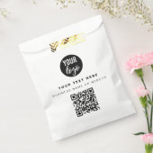QR Code Business Logo Modern minimalistisch bedrij Bedankzakje (Gezegeld)