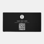 QR Code Business Logo Modern minimalistisch bedrij Bureaumat (Voorkant)