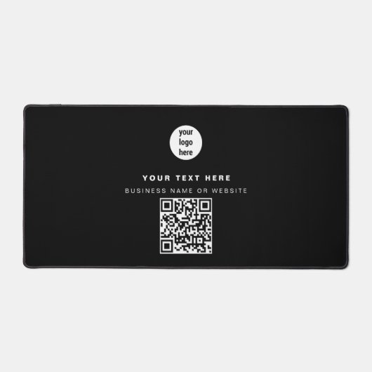 QR Code Business Logo Modern minimalistisch bedrij Bureaumat (Voorkant)