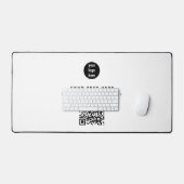 QR Code Business Logo Modern minimalistisch bedrij Bureaumat (Keyboard & Muis)