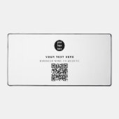 QR Code Business Logo Modern minimalistisch bedrij Bureaumat (Voorkant)