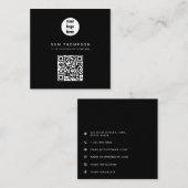 QR Code Business Logo Modern minimalistisch bedrij Contactkaartje