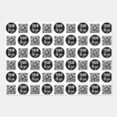 QR Code Business Logo Modern minimalistisch bedrij Inpakpapier Vel (Voorkant 2)