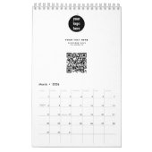 QR Code Business Logo Modern minimalistisch bedrij Kalender (Mar 2026)