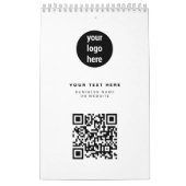 QR Code Business Logo Modern minimalistisch bedrij Kalender (Hoes)