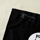 QR Code Business Logo Modern minimalistisch Strandlaken (In situ)