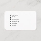 QR Code Business Logo Modern minimalistisch Visitekaartje (Achterkant)