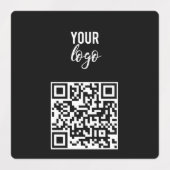 QR-code Business Logo Modern minimalistisch zwart Labels (Design 1)
