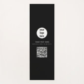 QR-code Business Logo Modern minimalistisch zwart Yogamat (Voorkant)