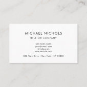 QR Code Business Logo | Modern Professional Busi Visitekaartje (Achterkant)