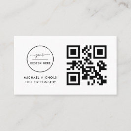 QR Code Business Logo | Modern Professional Busi Visitekaartje