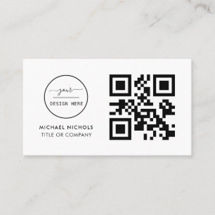 QR Code Business Logo   Modern Professional Busi Visitekaartje