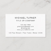 QR Code Business Logo Modern Professional Visitekaartje (Achterkant)