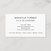 QR Code Business Logo Modern Professional Visitekaartje (Achterkant)