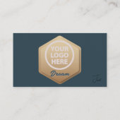 QR Code Business Logo | Modern professioneel gebru Visitekaartje (Achterkant)