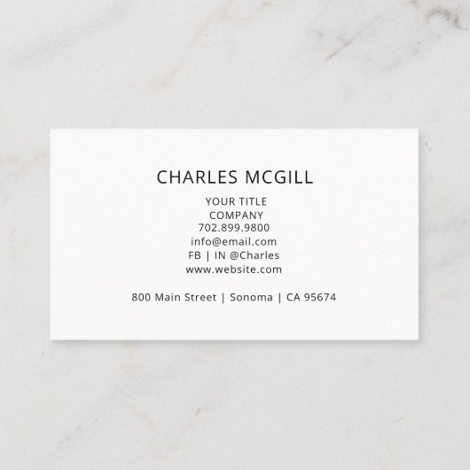 QR Code Business Logo | Moderne beroepsbeoefenaren Visitekaartje (Achterkant)