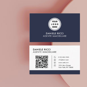 QR Code Business Logo   Moderne marineberoepen Visitekaartje