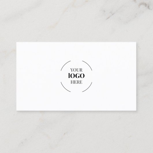 QR Code Business Logo Moderne Professional Visitekaartje (Achterkant)