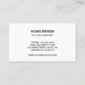 QR Code Business Logo Moderne Professional Visitekaartje (Achterkant)