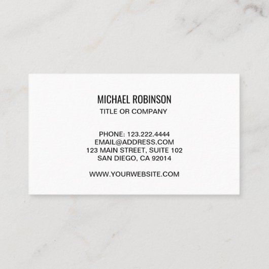 QR Code Business Logo Moderne Professional Visitekaartje (Achterkant)