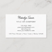 QR Code Business Logo Moderne Professional Visitekaartje (Achterkant)