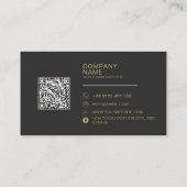 QR Code Business Logo Moderne Professional Visitekaartje (Achterkant)