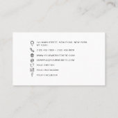 QR Code Business Logo Moderne Professional Visitekaartje (Achterkant)