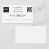 QR-code Business Logo Professional Notaris Visitekaartje (Voorkant / Achterkant)
