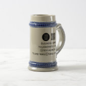 QR Code Business Logo Professional Zwart Modern Bierpul (Voorkant rechts)