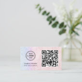 QR Code Business Logo | Professioneel & modern Visitekaartje (Staand voorkant)