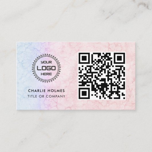 QR Code Business Logo | Professioneel & modern Visitekaartje (Voorkant)