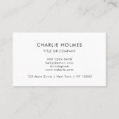 QR Code Business Logo | Professioneel & modern Visitekaartje (Achterkant)