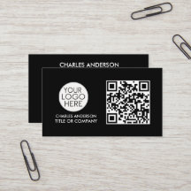QR Code Business Logo | Professioneel zwart wit