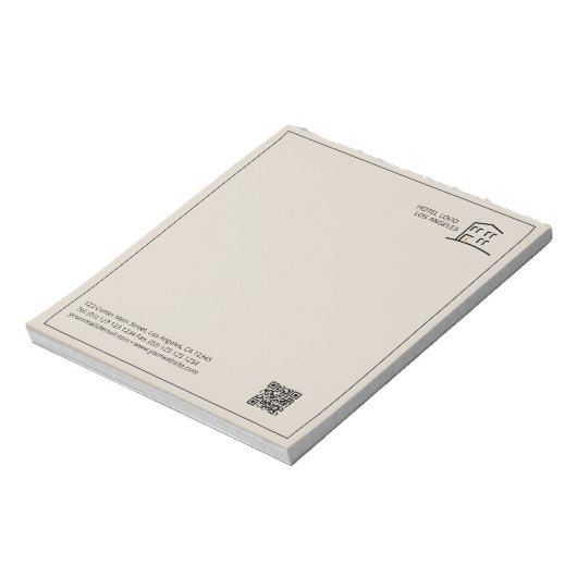 QR Code Business Logo Promotion-laptop Notitieblok (Linkerzijde)