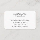QR Code Business Logo Simple Professional Modern Visitekaartje (Achterkant)