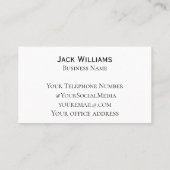 QR Code Business Logo Simple Professional Modern Visitekaartje (Achterkant)