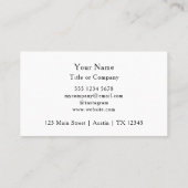 QR Code Business Logo Simple Professional Visitekaartje (Achterkant)