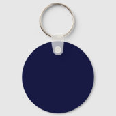 QR Code Business Logo Sleutelhanger | Navy Blue (Achterkant)