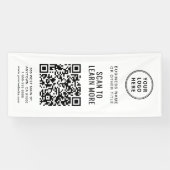 QR Code Business Logo Spandoek (Horizontaal)