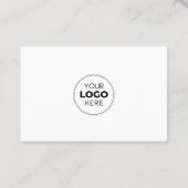QR Code Business Logo Verbind met ons Minimalist Visitekaartje (Achterkant)