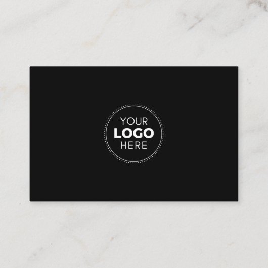 QR Code Business Logo Verbind met ons Minimalist Visitekaartje (Achterkant)