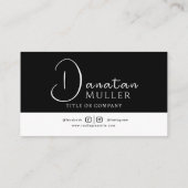 QR Code Business Logo Visitekaartje (Achterkant)