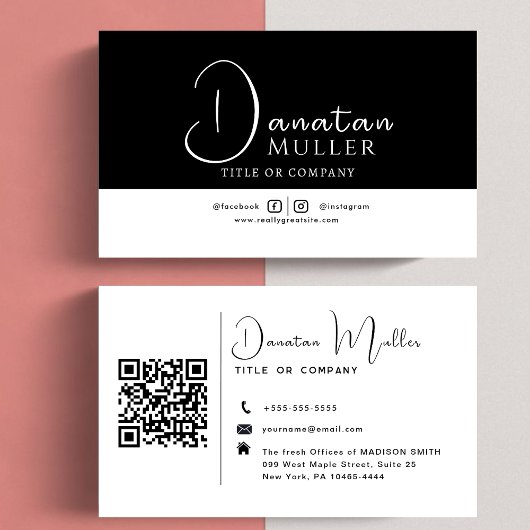 QR Code Business Logo Visitekaartje