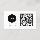 QR Code Business Logo Visitekaartje (Voorkant)