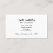 QR Code Business Logo | White Modern Professional Visitekaartje (Achterkant)