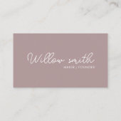 QR Code Business Logo | White Modern Professional Visitekaartje (Achterkant)