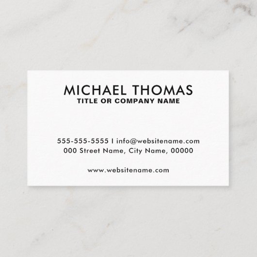 QR Code Business Logo | White Modern Professional Visitekaartje (Achterkant)