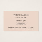 QR Code Business Logo Zwart Modern Visitekaartje (Achterkant)