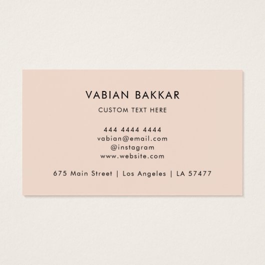 QR Code Business Logo Zwart Modern Visitekaartje (Achterkant)