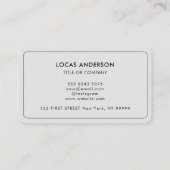 QR Code Business Logo | Zwarte moderne professiona Visitekaartje (Achterkant)